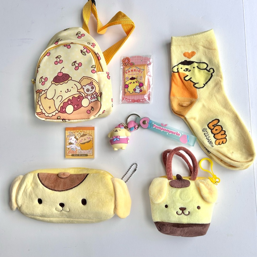 💛(POM310) Pompompurin Adorable 7-Piece Crossbody Pack Bundle! - Picture 7 of 7